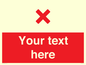 IV7134: Custom red background, red cross sign
