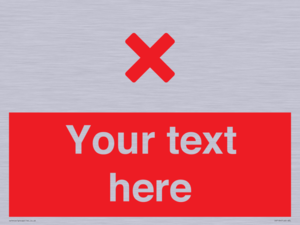 IV7134: Custom red background, red cross sign