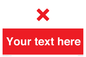 IV7134: Custom red background, red cross sign