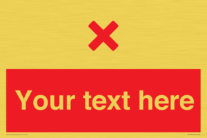 IV7134: Custom red background, red cross sign