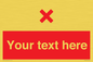 IV7134: Custom red background, red cross sign