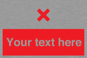 IV7134: Custom red background, red cross sign