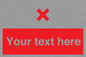 IV7134: Custom red background, red cross sign