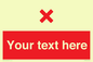 IV7134: Custom red background, red cross sign