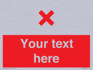 IV7134: Custom red background, red cross sign