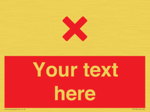 IV7134: Custom red background, red cross sign