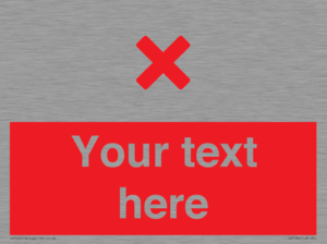 IV7134: Custom red background, red cross sign