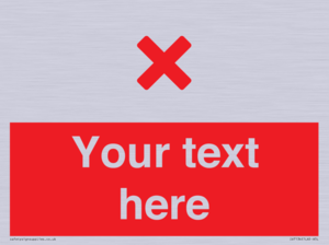 IV7134: Custom red background, red cross sign