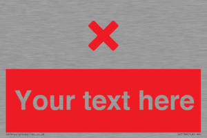IV7134: Custom red background, red cross sign