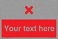 IV7134: Custom red background, red cross sign