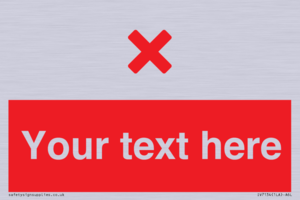 IV7134: Custom red background, red cross sign