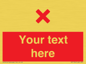 IV7134: Custom red background, red cross sign