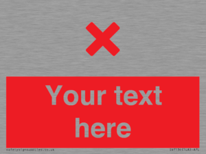 IV7134: Custom red background, red cross sign