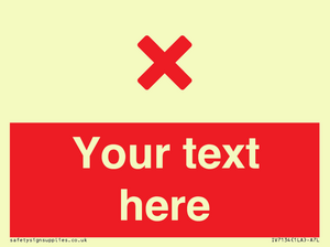 IV7134: Custom red background, red cross sign