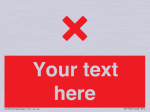 IV7134: Custom red background, red cross sign
