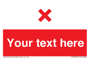IV7134: Custom red background, red cross sign