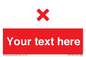 IV7134: Custom red background, red cross sign