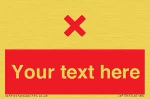 IV7134: Custom red background, red cross sign