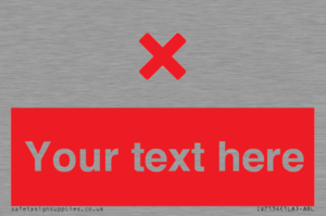 IV7134: Custom red background, red cross sign