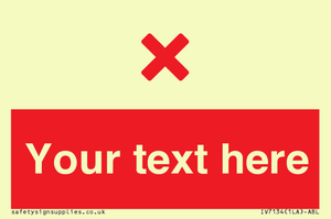 IV7134: Custom red background, red cross sign