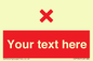 IV7134: Custom red background, red cross sign