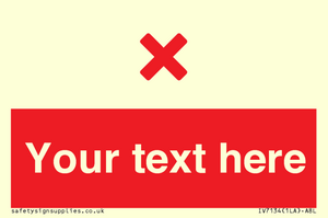 IV7134: Custom red background, red cross sign