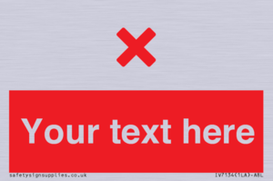 IV7134: Custom red background, red cross sign