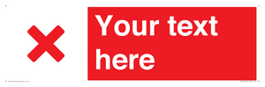 IV7134: Custom red background, red cross sign