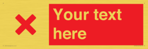 IV7134: Custom red background, red cross sign