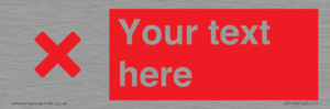 IV7134: Custom red background, red cross sign