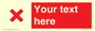 IV7134: Custom red background, red cross sign