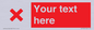 IV7134: Custom red background, red cross sign