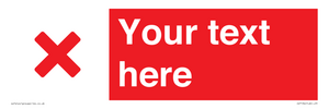 IV7134: Custom red background, red cross sign
