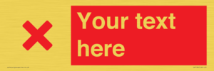IV7134: Custom red background, red cross sign