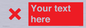 IV7134: Custom red background, red cross sign