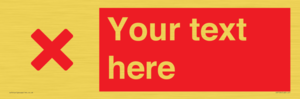 IV7134: Custom red background, red cross sign