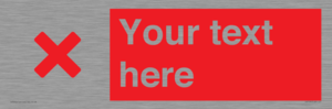 IV7134: Custom red background, red cross sign