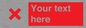 IV7134: Custom red background, red cross sign