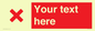 IV7134: Custom red background, red cross sign