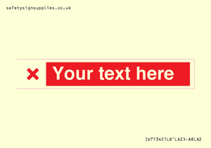 IV7134: Custom red background, red cross sign