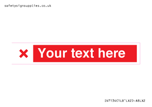 IV7134: Custom red background, red cross sign