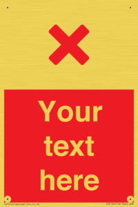 IV7134: Custom red background, red cross sign