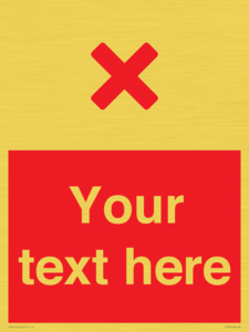 IV7134: Custom red background, red cross sign