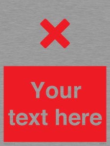 IV7134: Custom red background, red cross sign