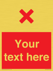 IV7134: Custom red background, red cross sign