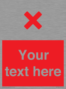IV7134: Custom red background, red cross sign