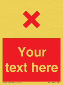 IV7134: Custom red background, red cross sign