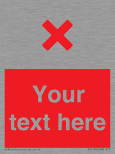 IV7134: Custom red background, red cross sign