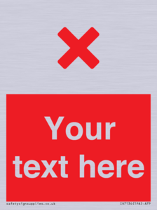 IV7134: Custom red background, red cross sign