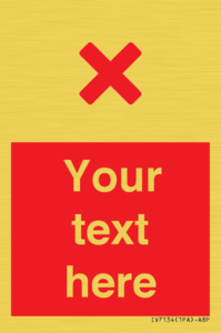 IV7134: Custom red background, red cross sign